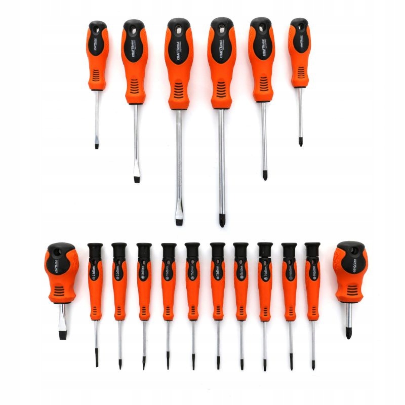 Zestaw Śrubokrętów i Wkrętaków 18 Elementów Kraft&Dele