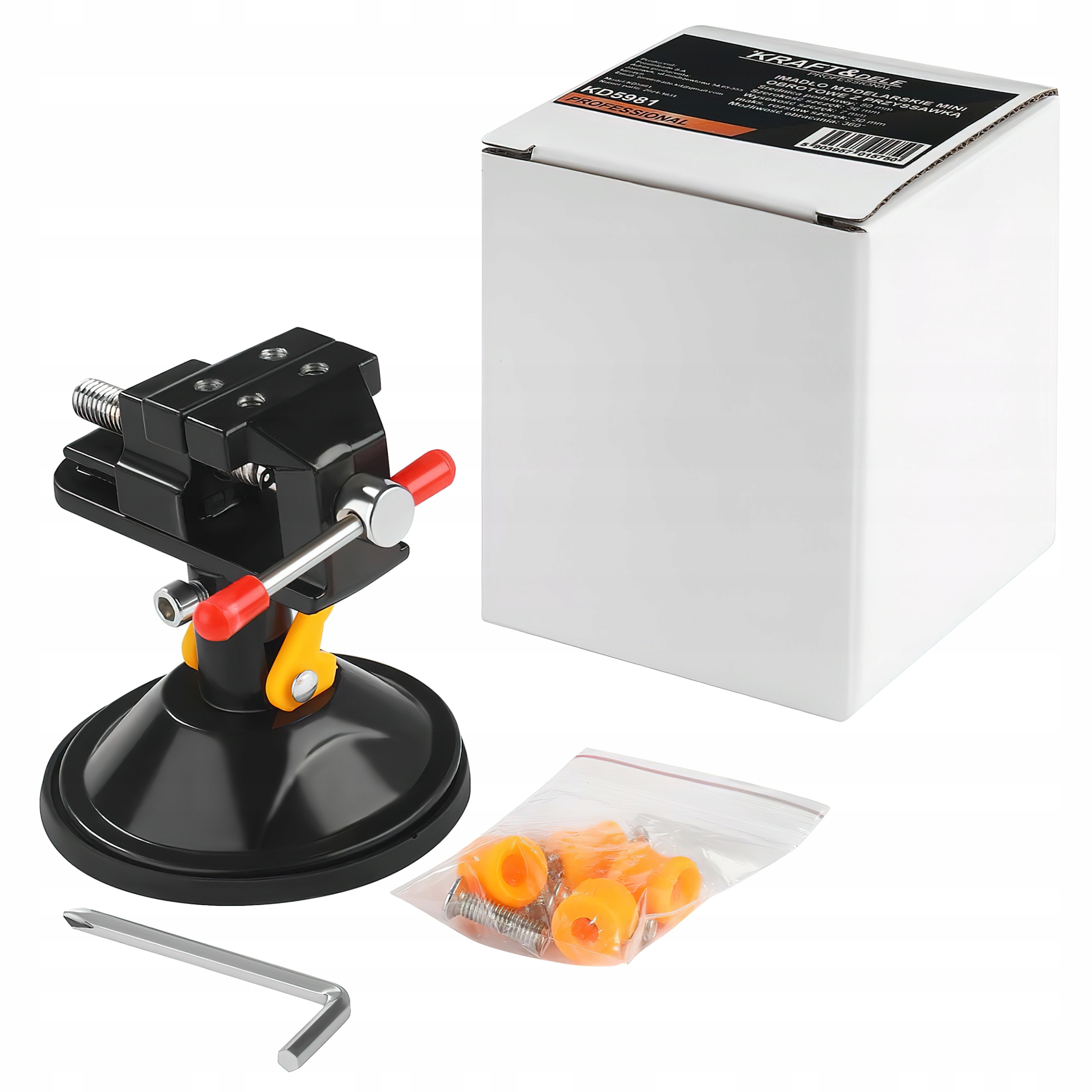 Imadło Modelarskie Mini 30 mm Obrotowe 360° z Przyssawką Kraft&Dele