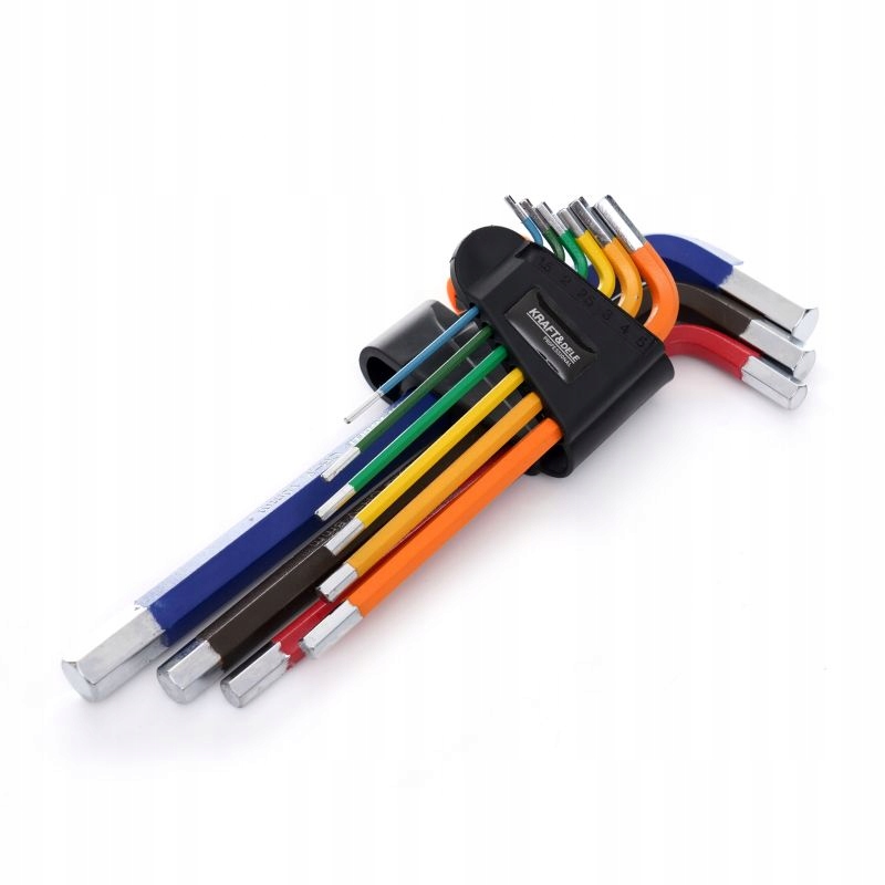 Zestaw Kolorowych Imbusów HEX 9 sztuk elementów Kraft&Dele