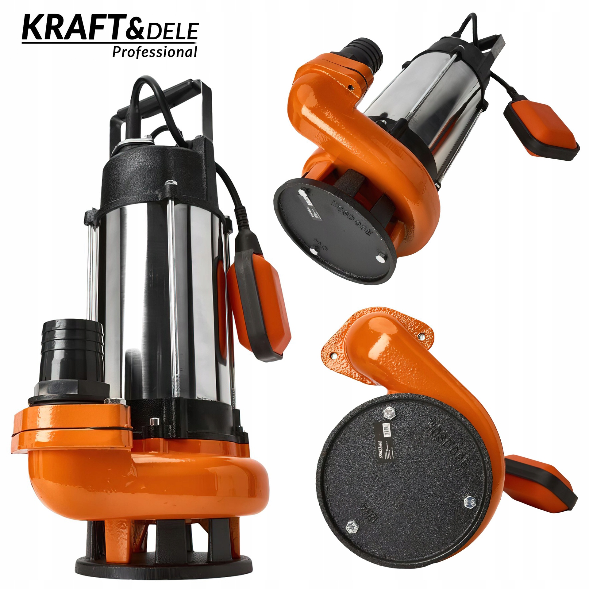 Pompa do Wody Zatapialna Żeliwna + Pływak 2950W 18.000L/H 2'' Kraft&Dele