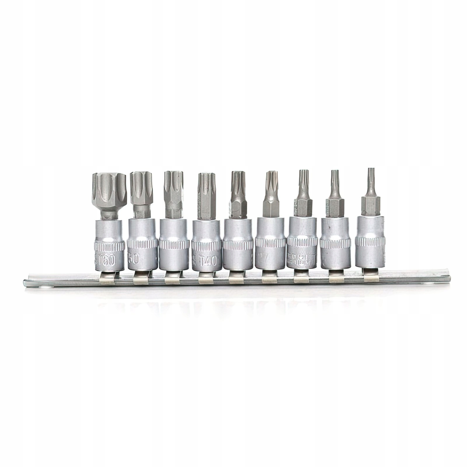 Zestaw Nasadek 1/4" 25 mm TORX Bitonasadki Bit 9 Elementów Sztuk Kraft&Dele