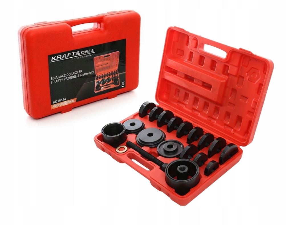 Ściągacz do Łożysk i Piasty Przedniej 23 Elementy Kraft&Dele