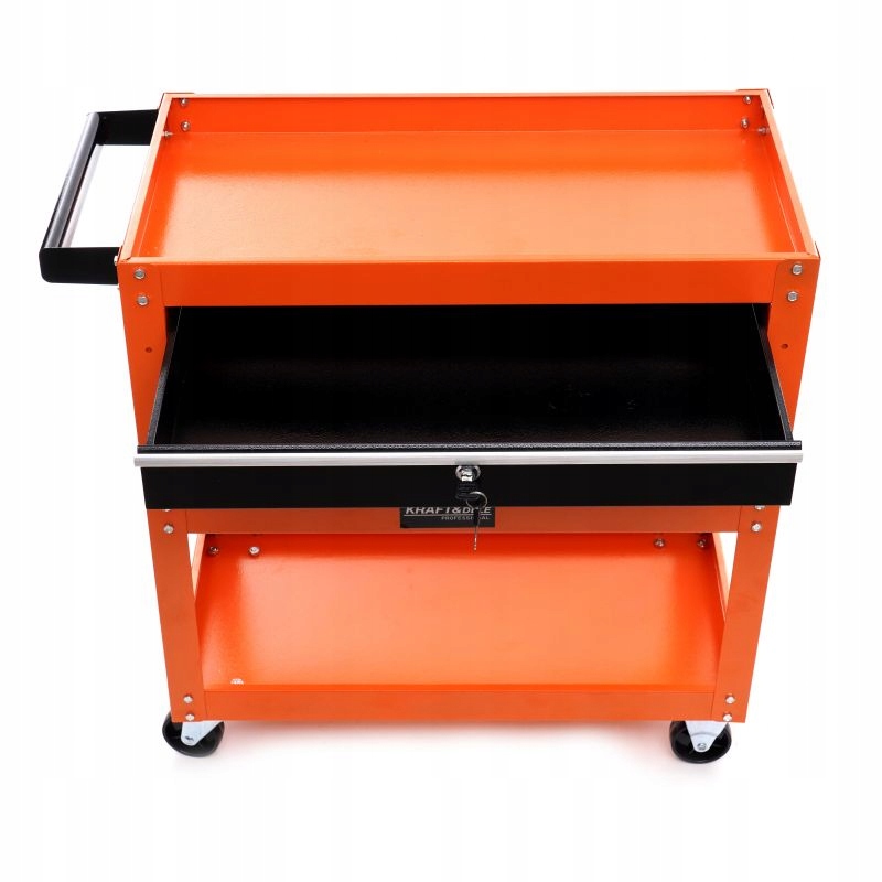 Wózek Warsztatowy Szafka Serwisowy na Narzędzia Mocny 3 Półki KRAFT&DELE