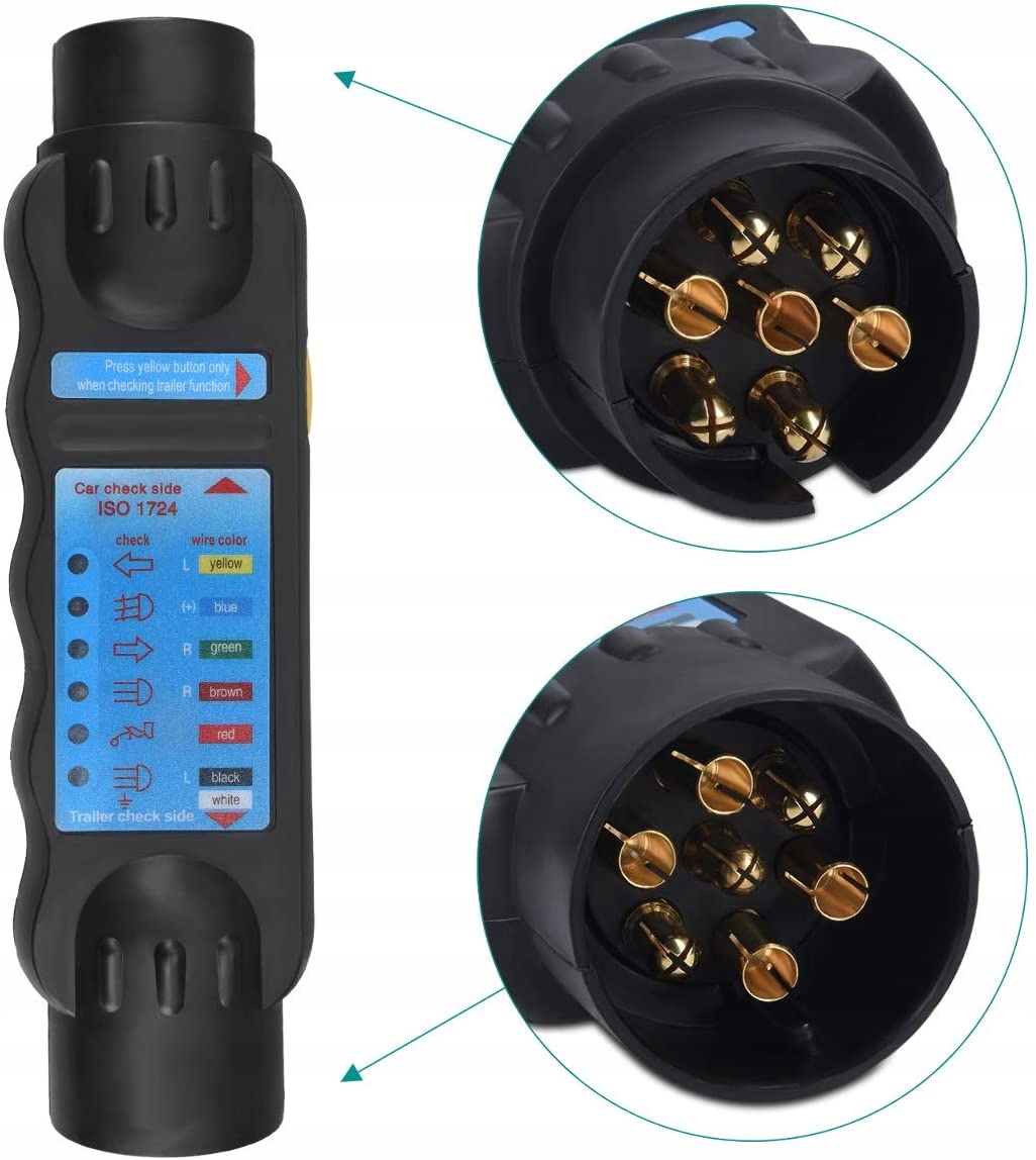 TESTER GNIAZDA BEZPRZEWODOWY PRZYCZEPY 2 ADAPTERY KD10542