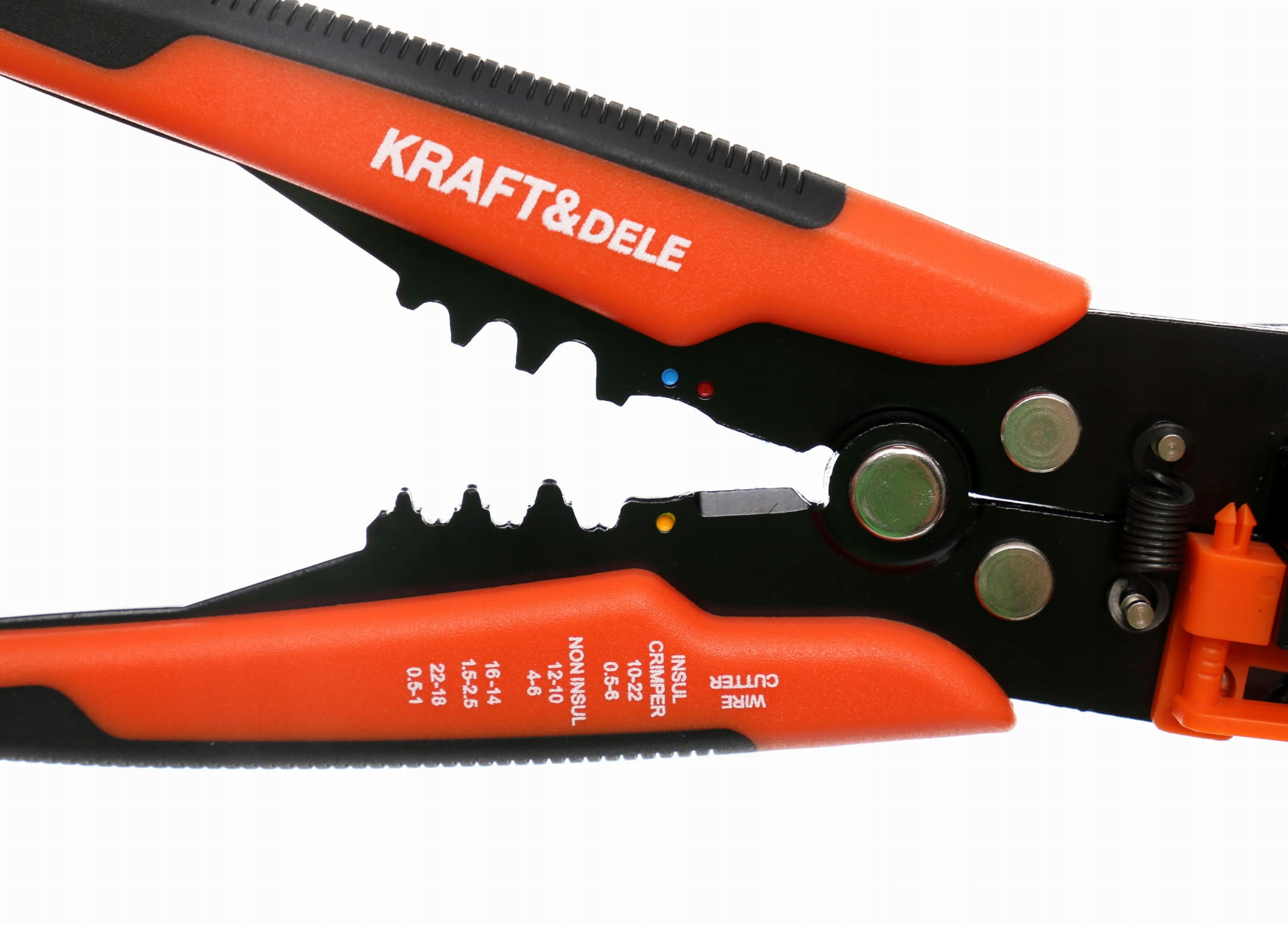 Ściągacz Izolacji Kraft&Dele 0,2 mm² - 6 mm² + Akcesoria