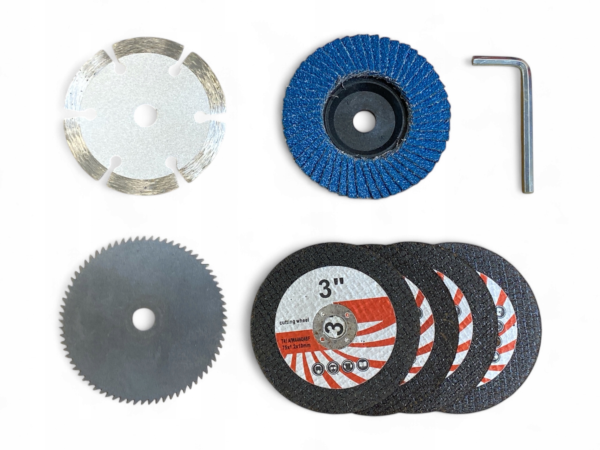 Szlifierka Kątowa Akumulatorowa 1500 mAh Bateria 2x12V 7 Tarcz Kraft&Dele