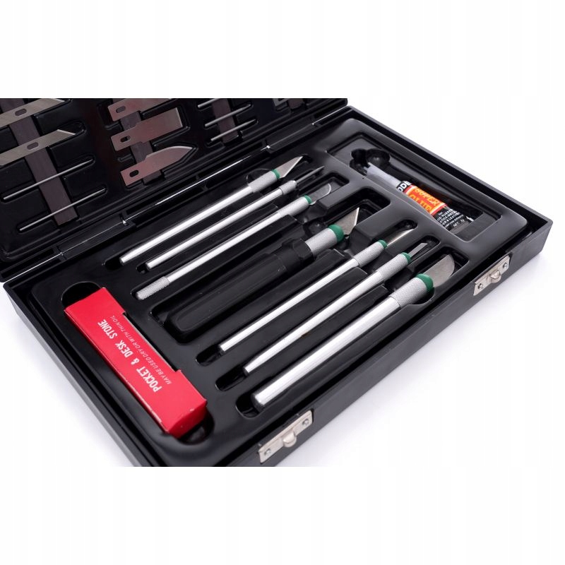 Nożyki modelarskie precyzyjne zestaw 56 elementów