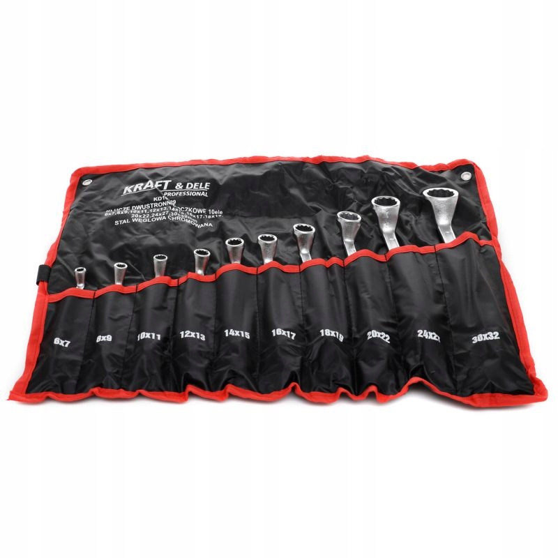KLUCZE DWUSTRONNIE-OCZKOWE 6-32MM ZESTAW 10 ELEMENTÓW KD10929