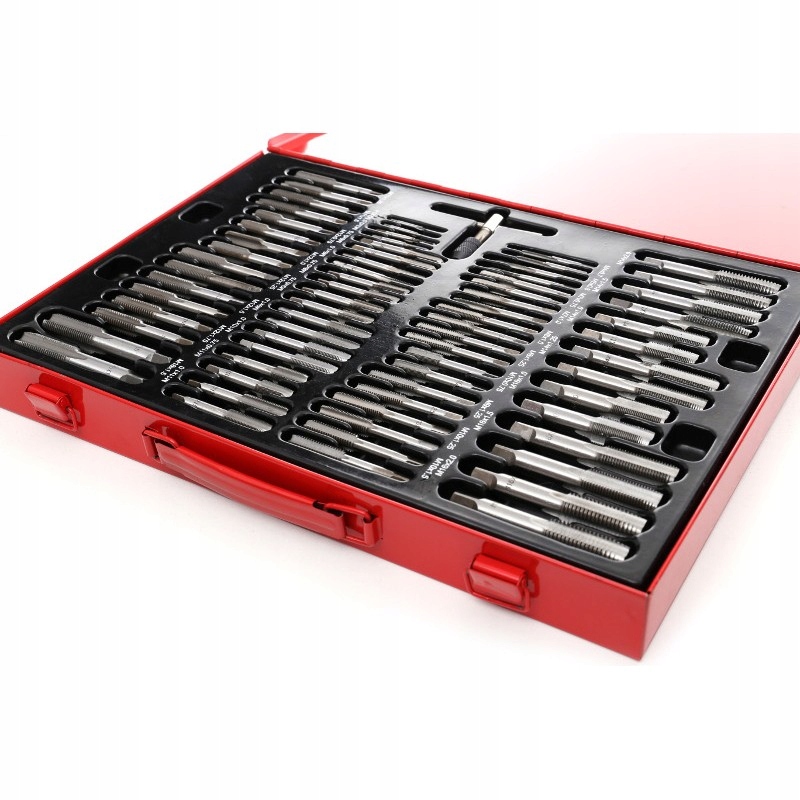 GWINTOWNIKI I NARZYNKI 110 ELEMENTÓW ZESTAW