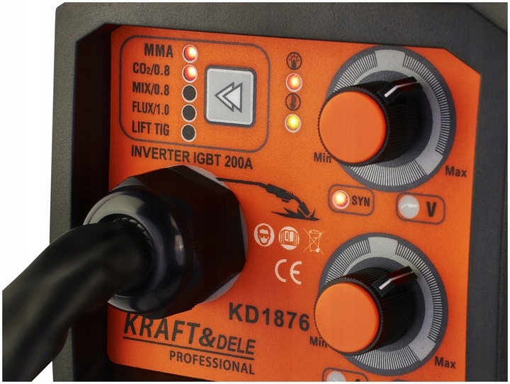 Spawarka Inwertorowa Kraft&Dele 20-330 A MIG MAG MMA FLUX 4w1