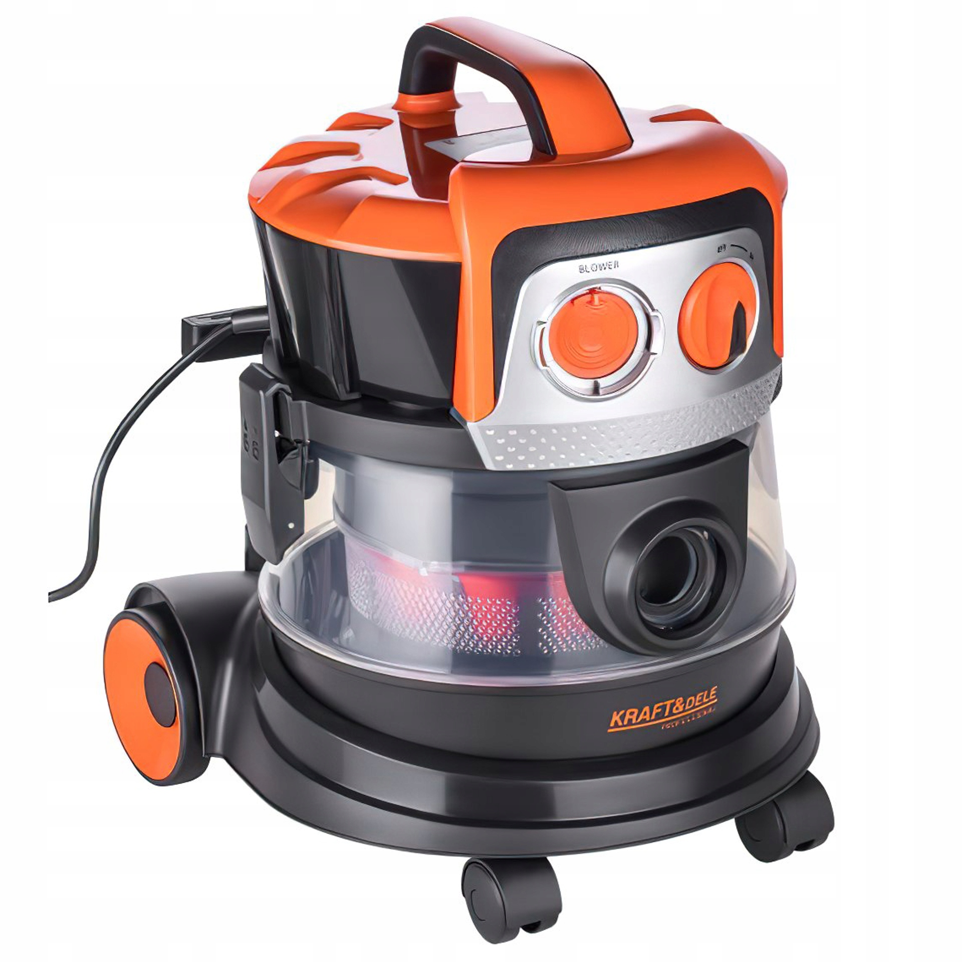 Odkurzacz Przemysłowy Bezworkowy na Sucho 2000W 9L 230V Kraft&Dele