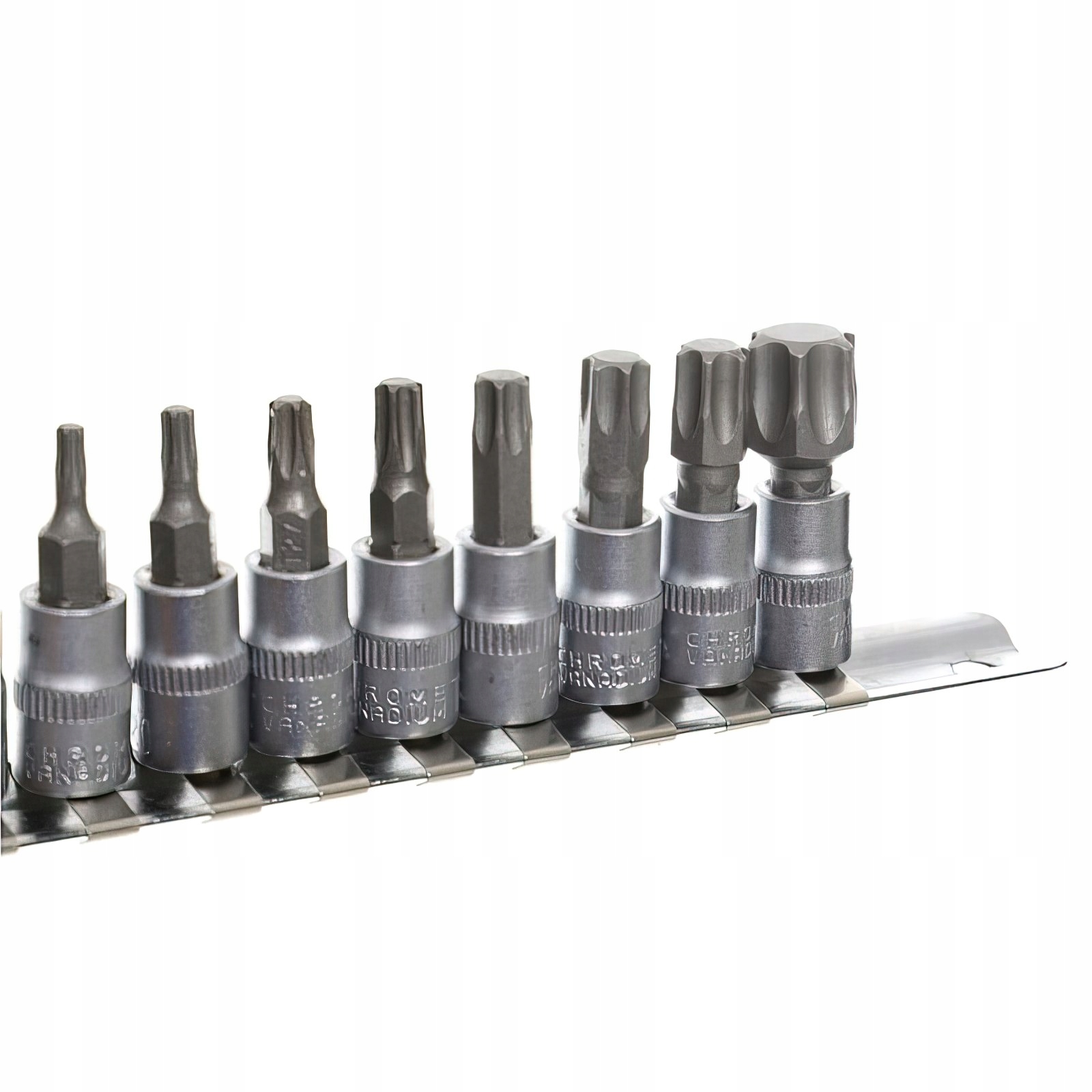 Zestaw Nasadek 1/4" 25 mm TORX Bitonasadki Bit 9 Elementów Sztuk Kraft&Dele
