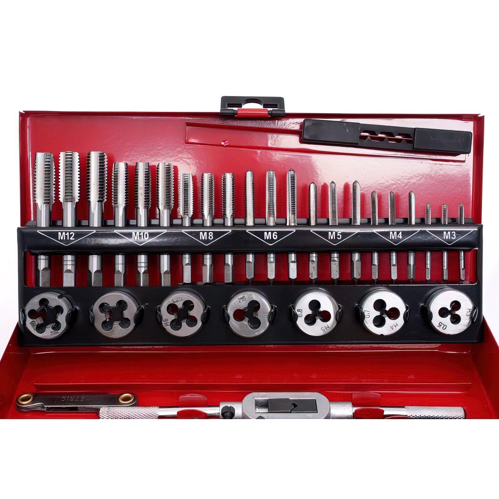 Zestaw Gwintowniki i narzynki Kalibrowniki 32 Elementy 0,5-1,75 Kraft&Dele