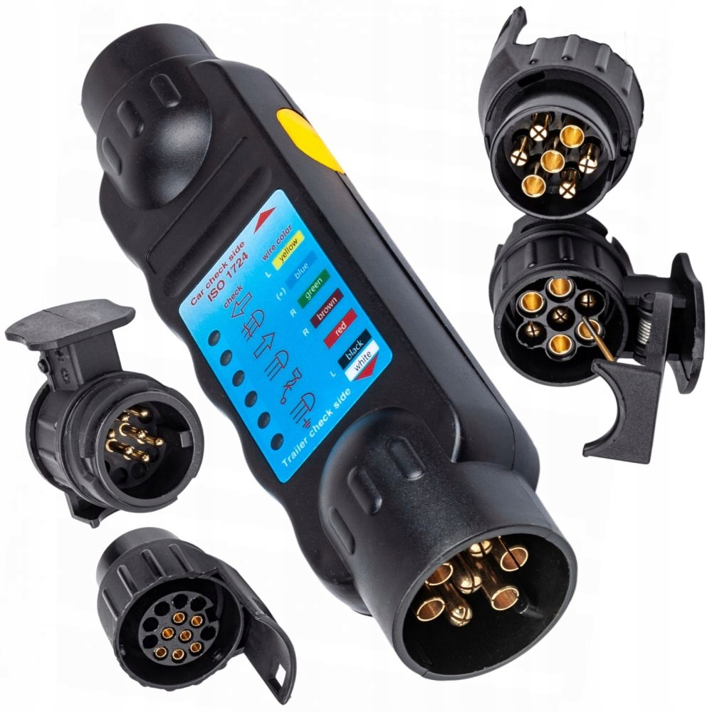 TESTER GNIAZDA BEZPRZEWODOWY PRZYCZEPY 2 ADAPTERY KD10542