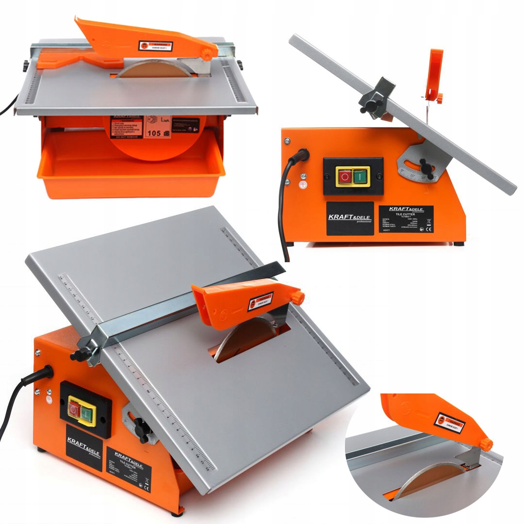 Przecinarka Stolikowa do Płytek Glazury Terakoty Kraft&Dele 34 mm 1800 W