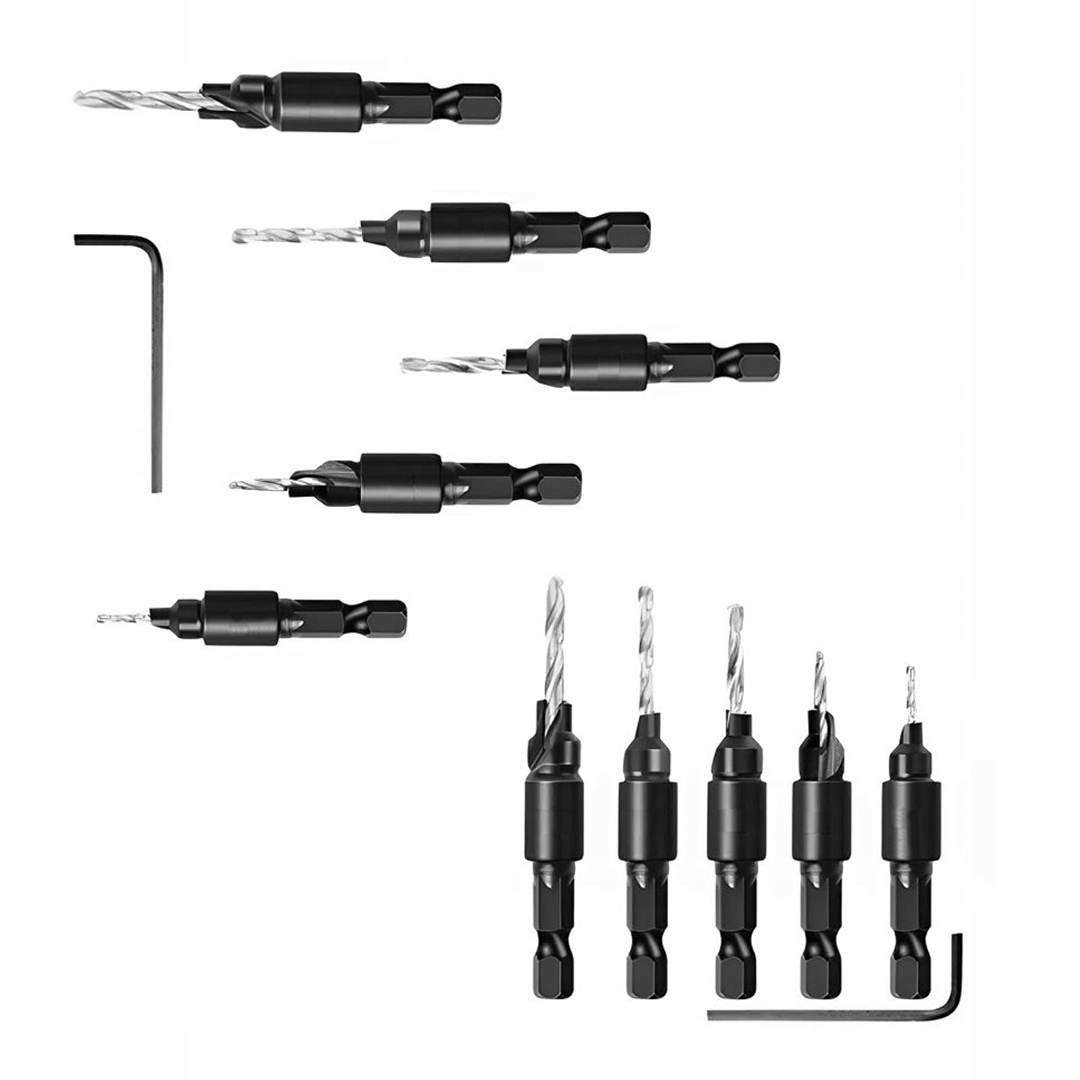 Zestaw Wierteł do Konfirmatów 5 elementów sztuk 5-12 mm