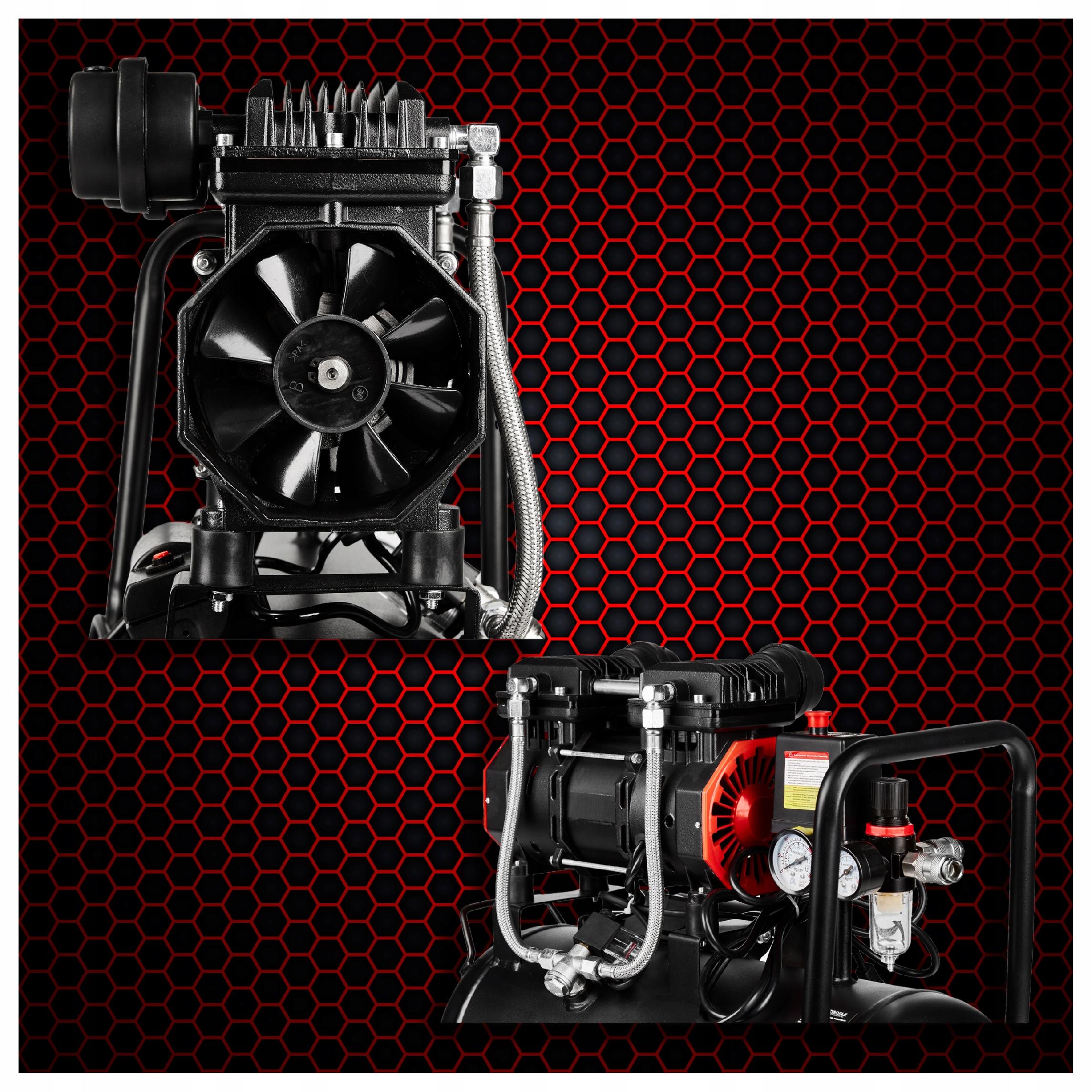 Kompresor Bezolejowy Kraft&Dele 8 Bar 24L 1390W 2800 obr/min.