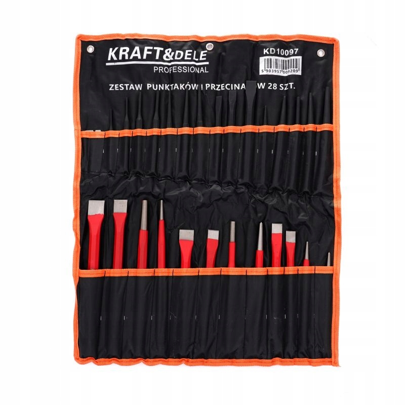 ZESTAW PUNKTAKÓW I PRZECINAKÓW 28 ELEMENTÓW KRAFT&DELE
