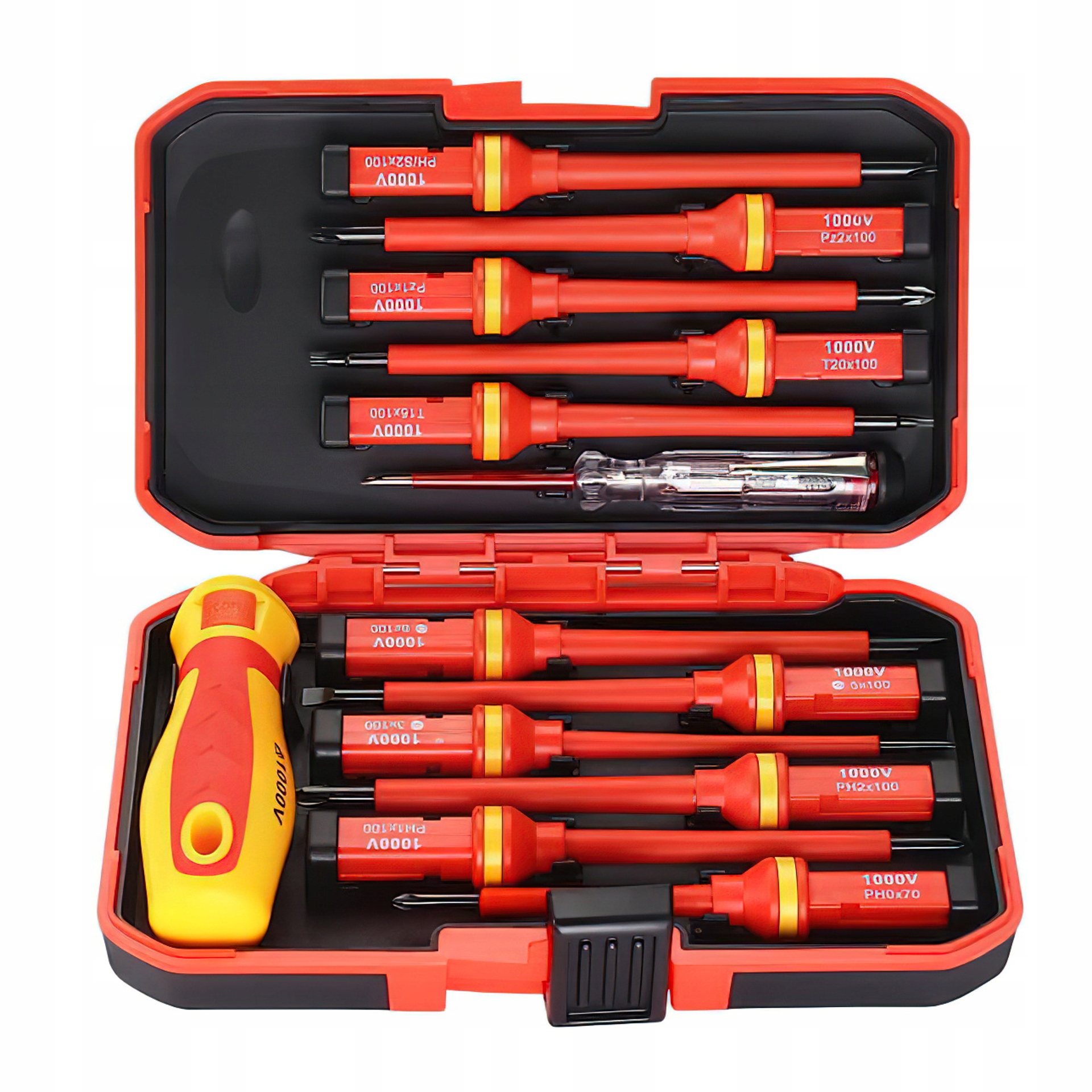 Zestaw Śrubokrętów Izolowanych Elektrycznych 14 Elementów Kraft&Dele