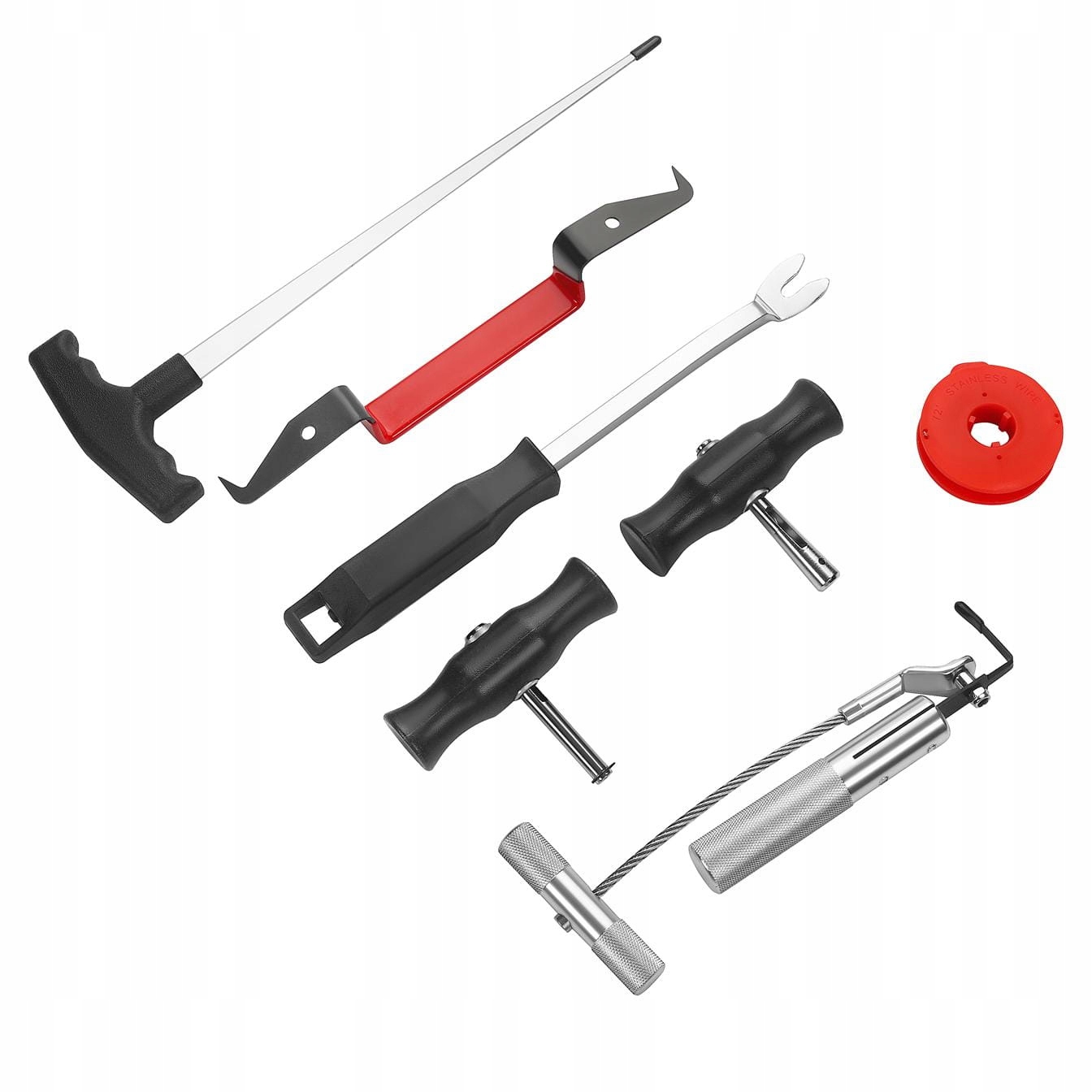 Zestaw do Wycinania Szyb Samochodowych 7 Elementów Kraft&Dele