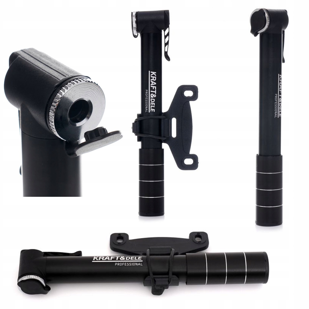 Pompka Ręczna Rowerowa 21 x 190 mm Kraft&Dele KD11822