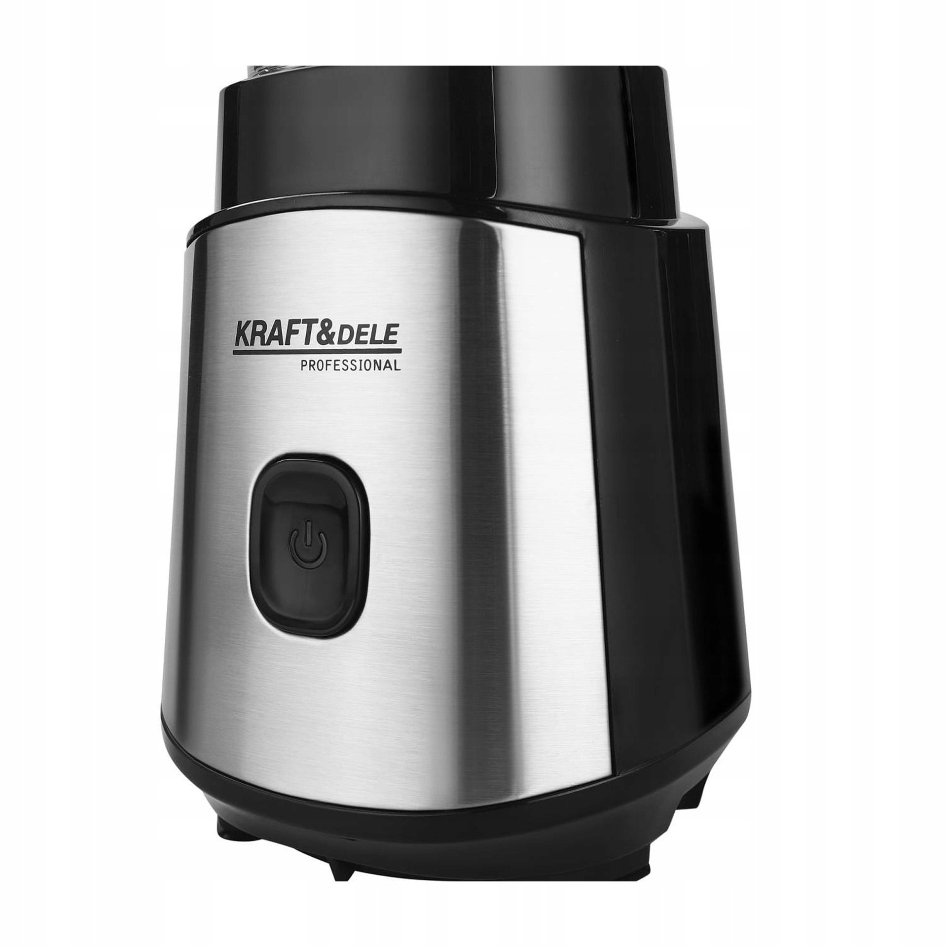 Blender Kielichowy do Koktajli 1500W Zestaw Butelki Bidon Mix&Go Kraft&Dele