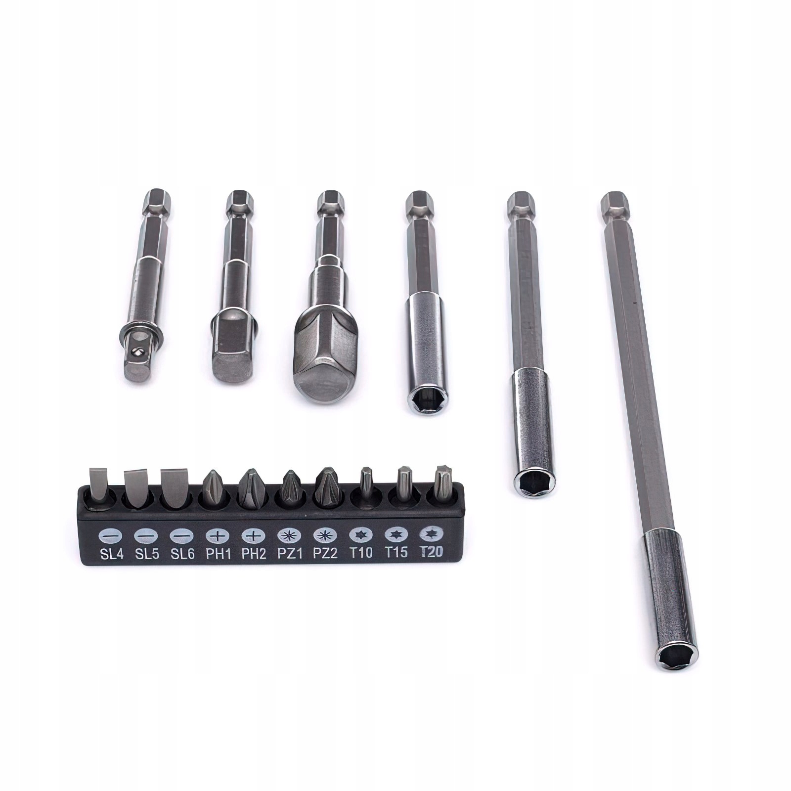 Zestaw Uchwytów Adapterów Bitów Przedłużki 16 Elementów Kraft&Dele