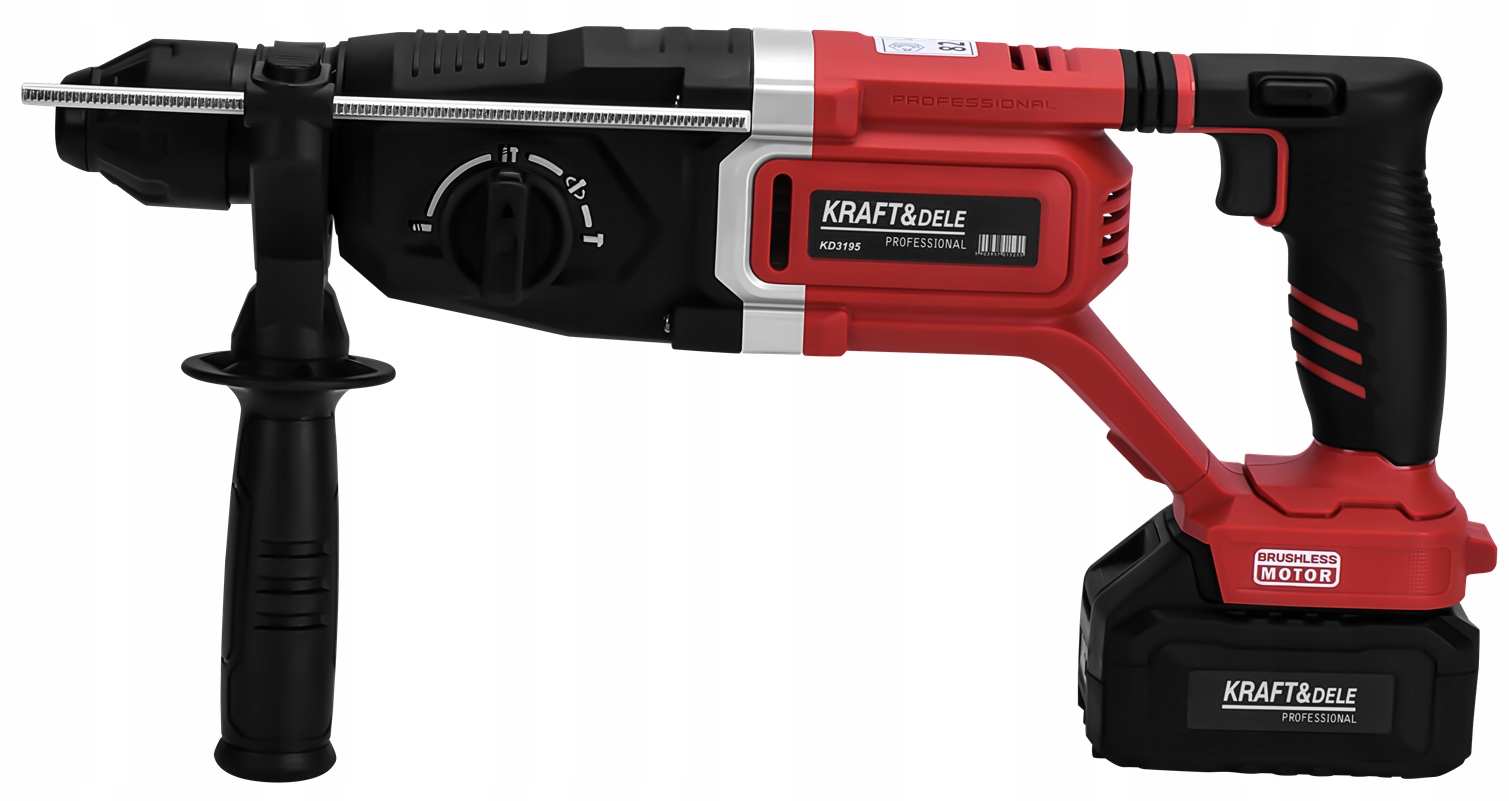 Młot Udarowy SDS Plus 1000W 4,5J Akumulatorowy 21V 2 x 4Ah 4,5J Kraft&Dele