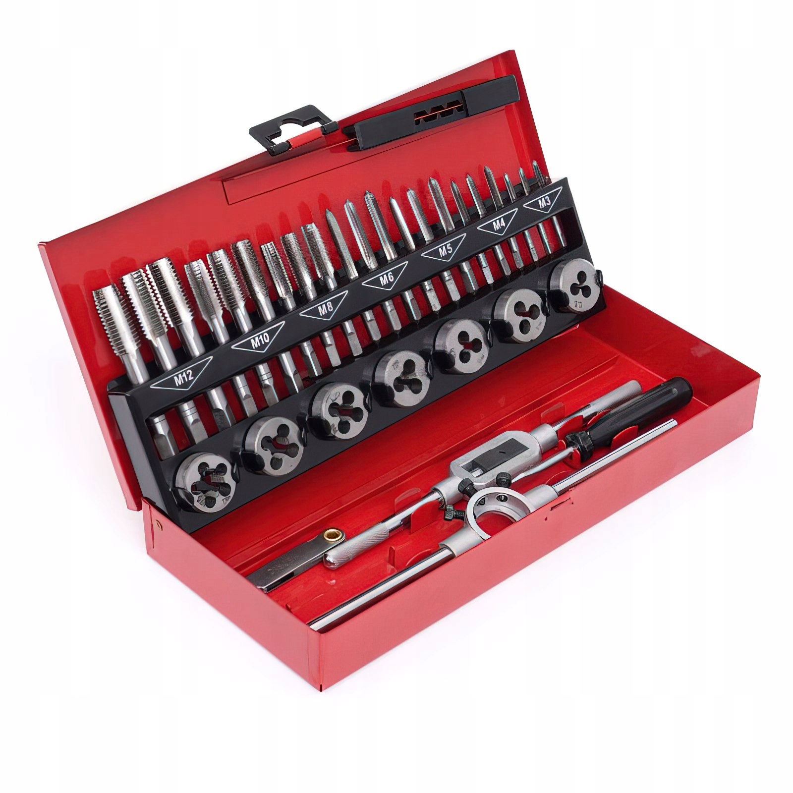 Zestaw Gwintowniki i narzynki Kalibrowniki 32 Elementy 0,5-1,75 Kraft&Dele