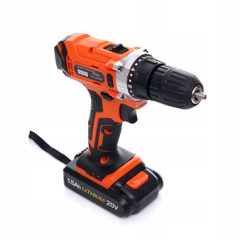 WKRĘTARKA WIERTARKA AKUMULATOROWA 20V LI-ION 2X AKU LCD WALIZKA KD3067