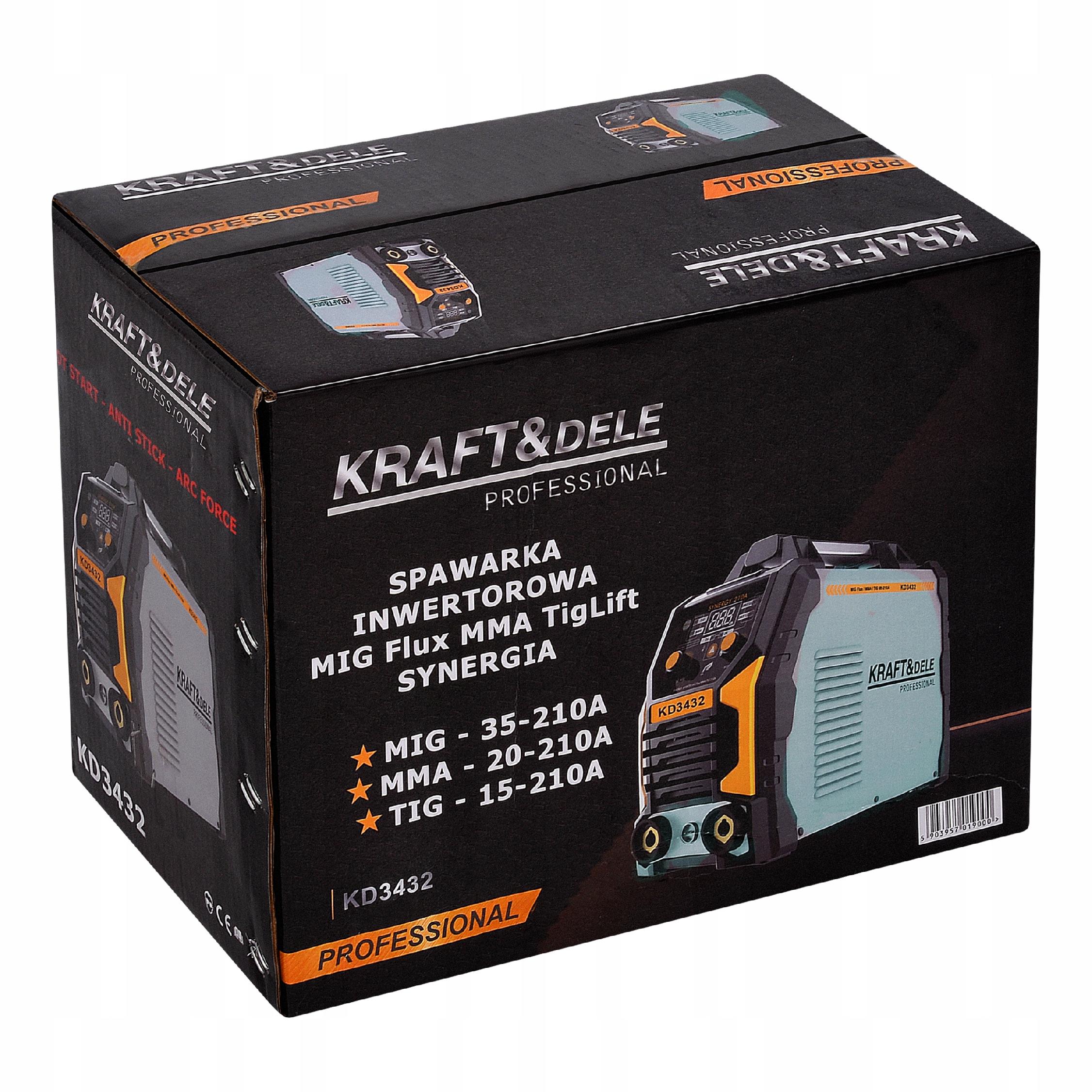 Spawarka INWERTEROWA INWERTOROWA MIG FLUX MMA TIG migomat SYNERGIA KD3432
