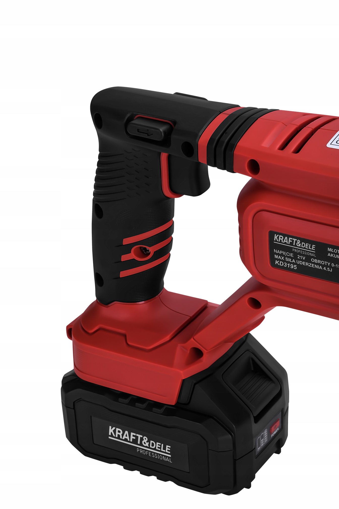 Młot Udarowy SDS Plus 1000W 4,5J Akumulatorowy 21V 2 x 4Ah 4,5J Kraft&Dele