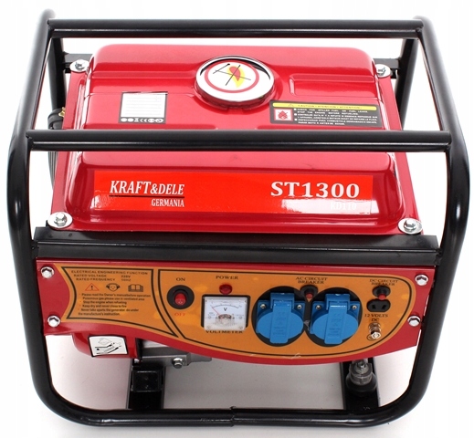 AGREGAT PRĄDOTWÓRCZY GENERATOR PRĄDU 1500W 2x230V 12V JEDNOFAZOWY PRZENOŚNY