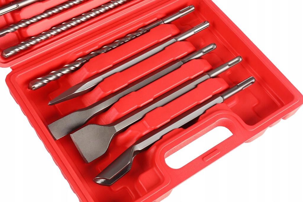 Zestaw Wierteł i Dłut 17 Elementów SDS+ Kraft&Dele