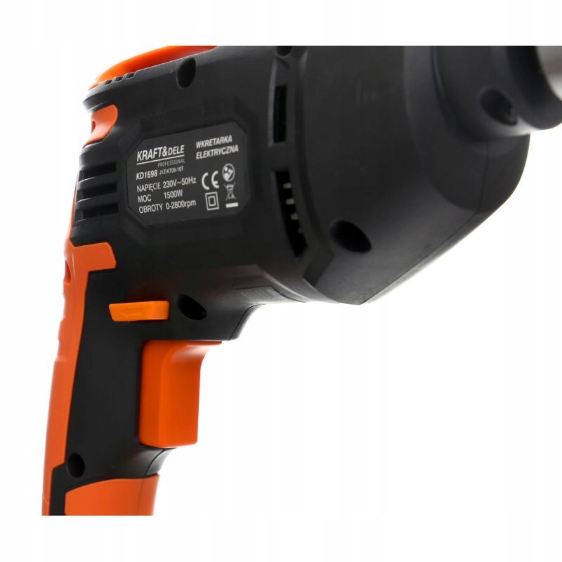 KRAFT WIERTARKA RĘCZNA 1500W 10MM REG PRĘDKOŚCI KD1698