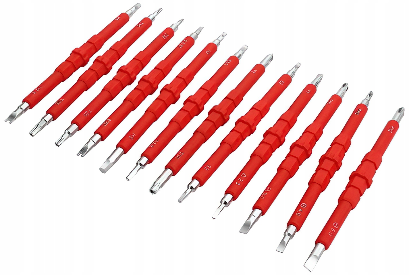 Zestaw Śrubokrętów Izolowanych Elektrycznych Dwustronny 14 Elem. Kraft&Dele