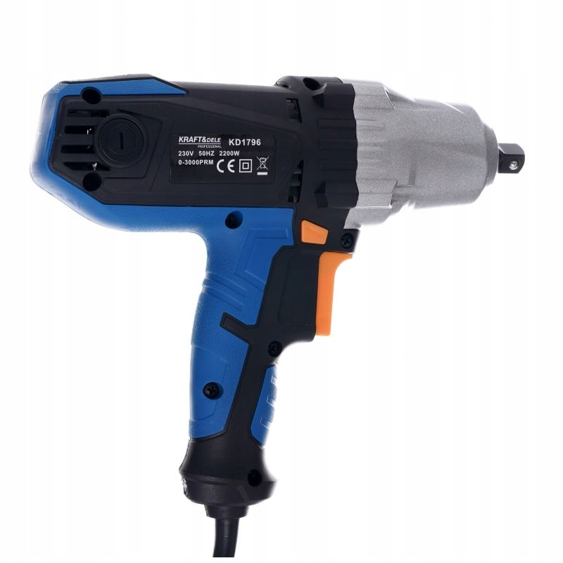 Elektryczny klucz udarowy 1/2" + walizka + nasadki Kraft&Dele KD1796