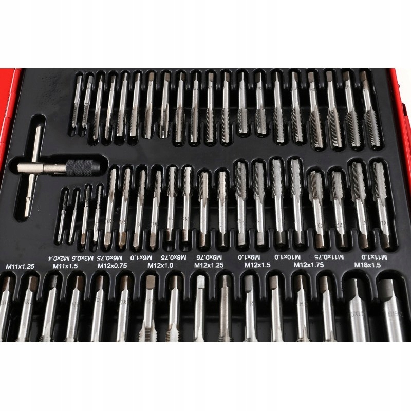 GWINTOWNIKI I NARZYNKI 110 ELEMENTÓW ZESTAW