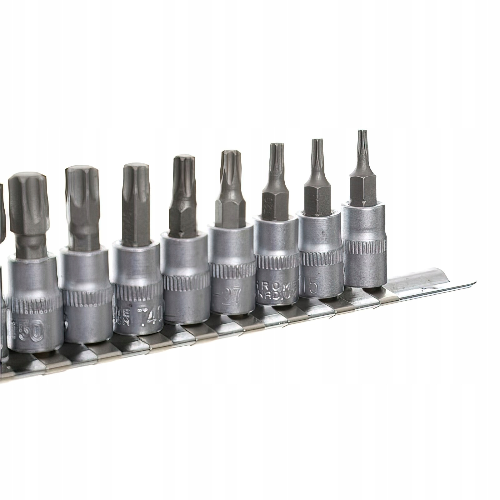 Zestaw Nasadek 1/4" 25 mm TORX Bitonasadki Bit 9 Elementów Sztuk Kraft&Dele