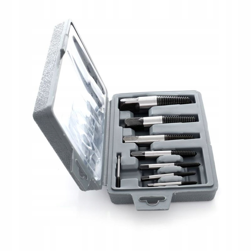 Wykrętaki Zestaw do Zerwanych Uszkodzonych Śrub 8 Elementów Kraft&Dele