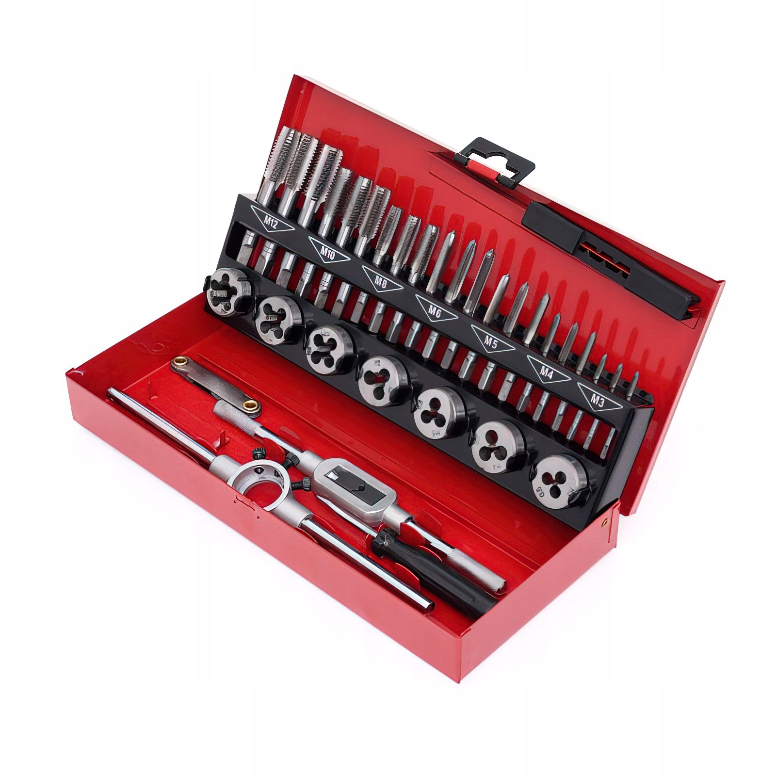 Zestaw Gwintowniki i narzynki Kalibrowniki 32 Elementy 0,5-1,75 Kraft&Dele