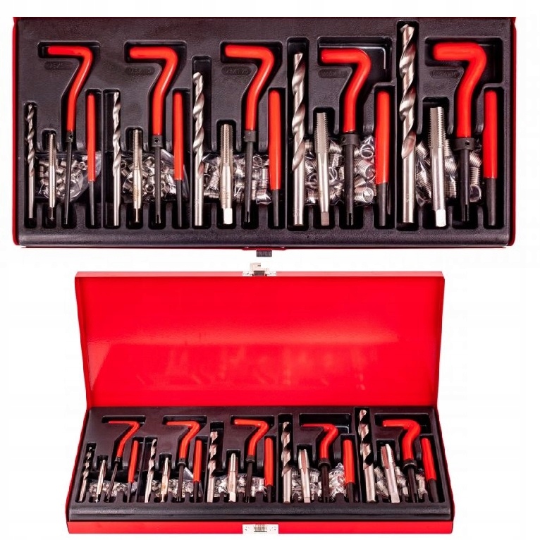 Gwintowniki Zestaw Naprawczy do Gwintów 131 Elementów Sztuk Kraft&Dele