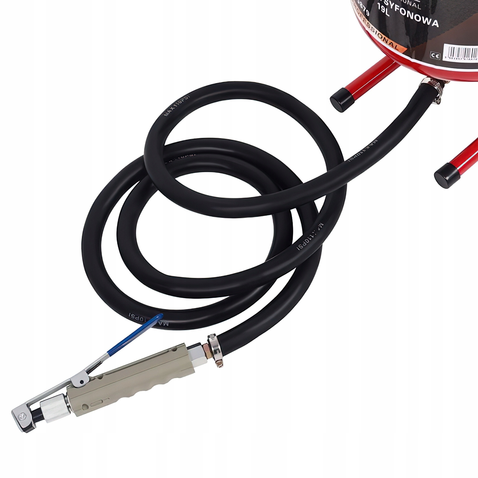 Przenośna Piaskarka Syfonowa Usuwania Farb 10 Bar Akcesoria 19L Kraft&Dele