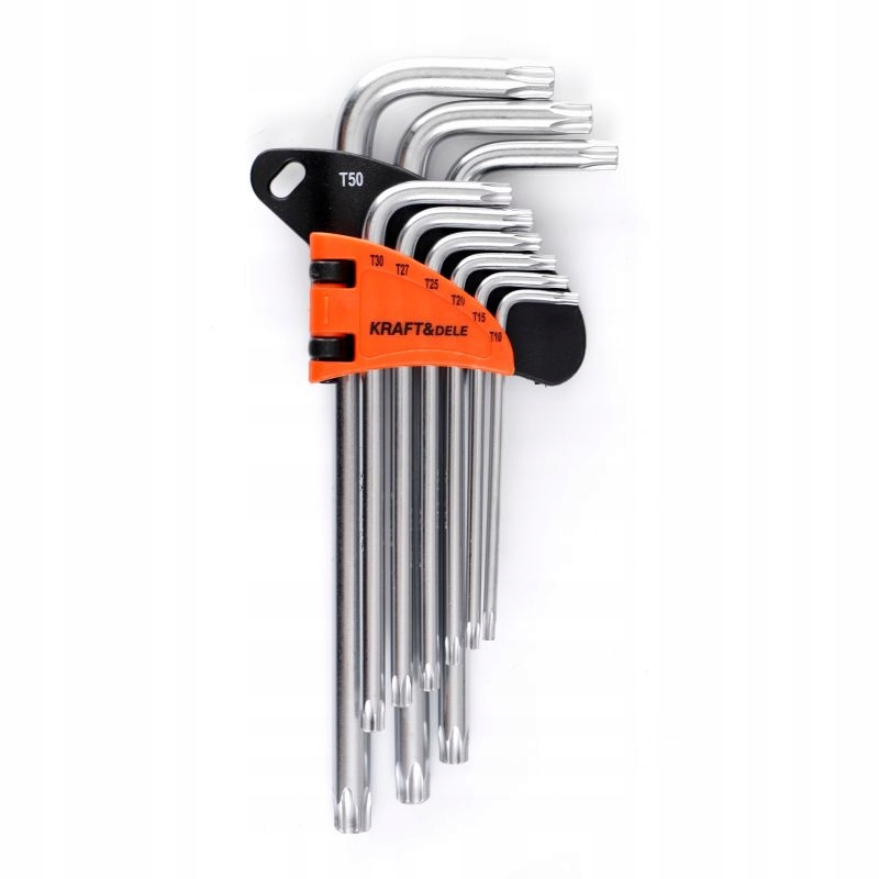 ZESTAW KOLOROWYCH IMBUSÓW TORX 9 EL. KRAFT&DELE KD11933