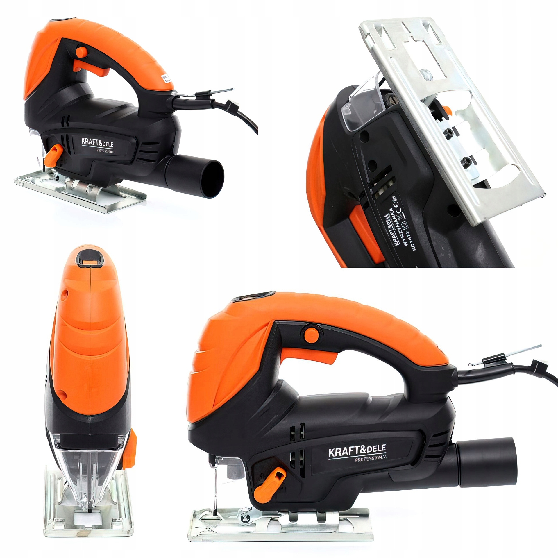 Wyrzynarka Sieciowa 230 V 800 W Regulowane Obroty 500-3000 RPM Kraft&Dele