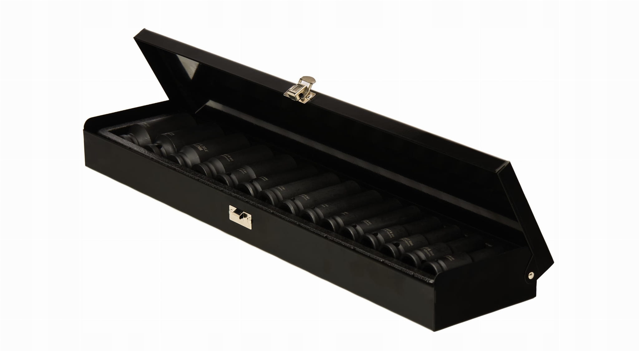 Nasadki Udarowe 1/2"" Cala 15 Sztuk Długie 10-32 mm CR-V Walizka Kraft&Dele