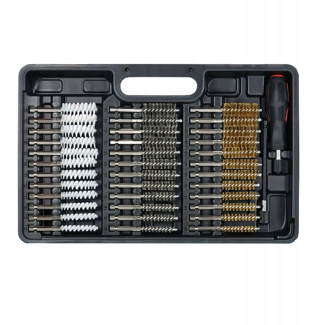 Zestaw Szczotek do Czyszczenia Gniazd Wtryskiwaczy 38 Elementów Kraft&Dele