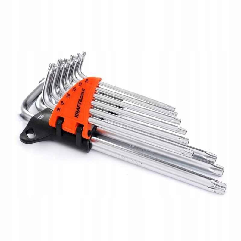 ZESTAW KOLOROWYCH IMBUSÓW TORX 9 EL. KRAFT&DELE KD11933