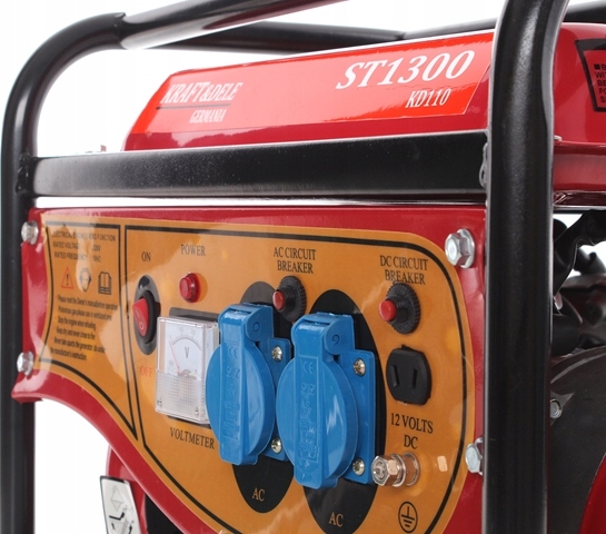 AGREGAT PRĄDOTWÓRCZY GENERATOR PRĄDU 1500W 2x230V 12V JEDNOFAZOWY PRZENOŚNY