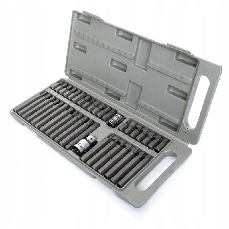 BITY ZESTAW BITÓW HEX TORX SPLINE IMBUS 40EL. CR-V KLUCZE WALIZKA KD10219